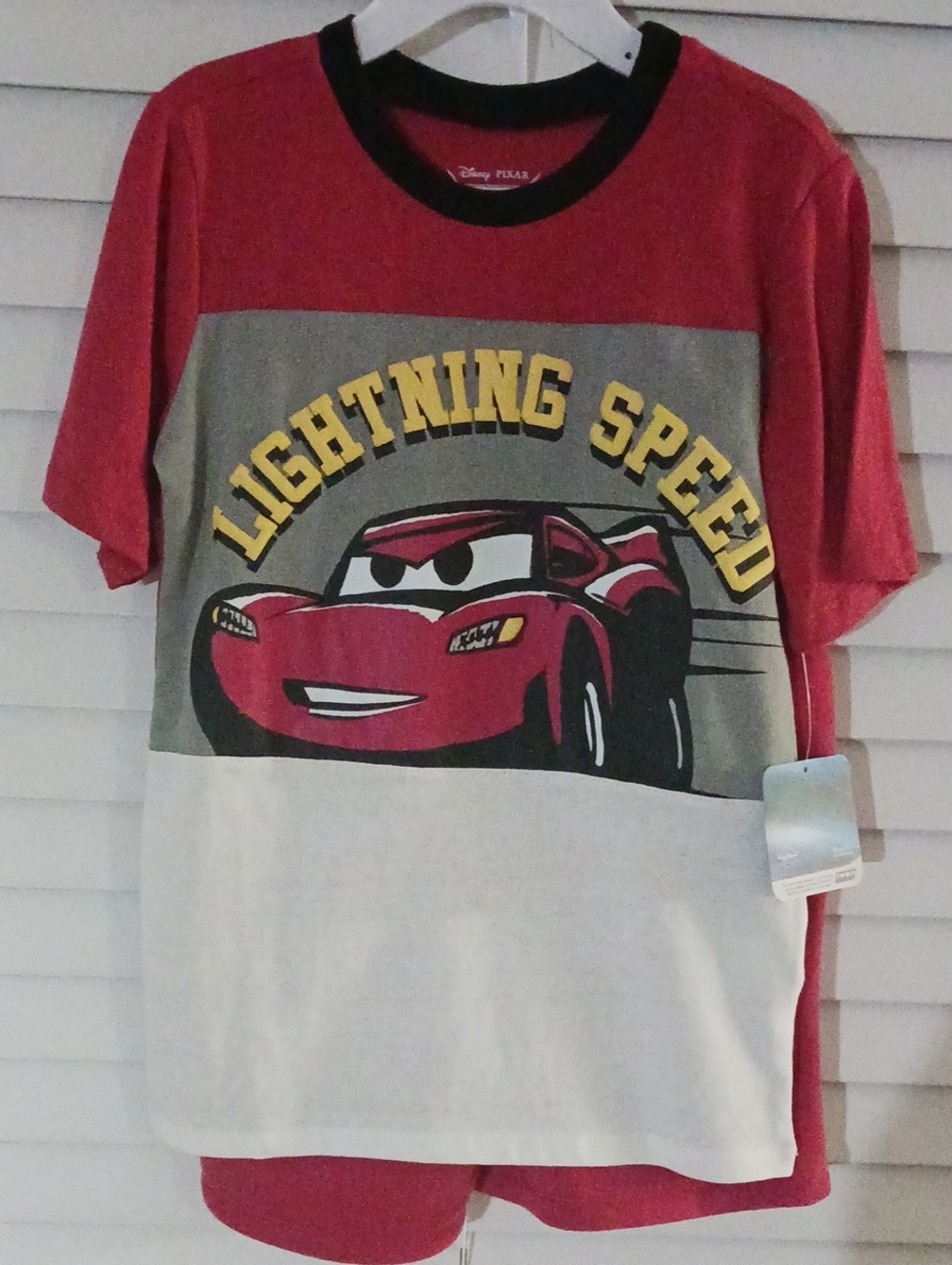 Disney Pixar Cars Boys T- Shirt and Fleece Short 2- Piece Set, Size 6